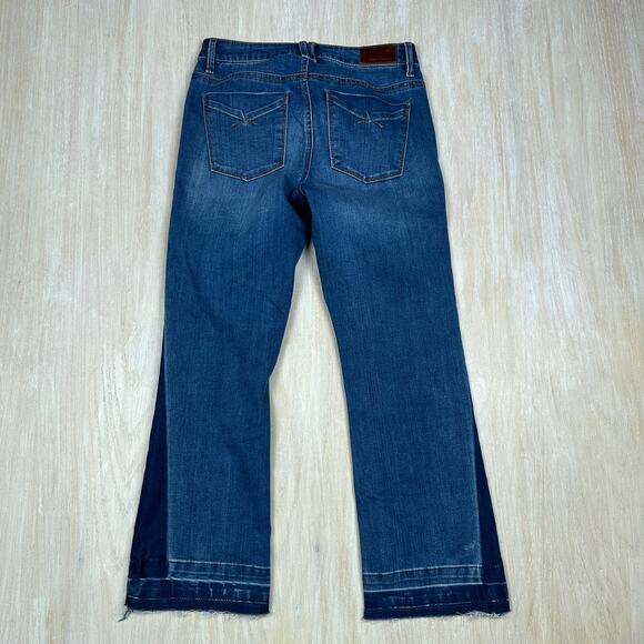 Unpublished Mid Rise Bootcut Raw Ankle 70's Retro Boho Casual Denim Jeans 26 - Picture 6 of 15